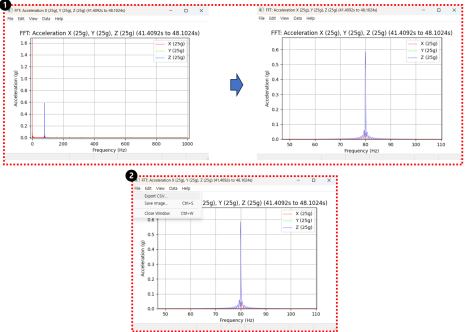 enDAQ Lab 소프트웨어 기능 안내