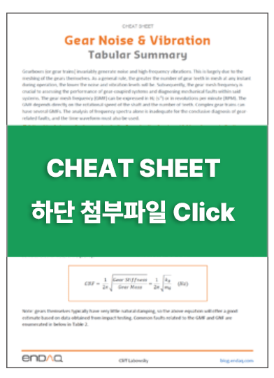 기어 소음·진동 치트 시트(첨부)