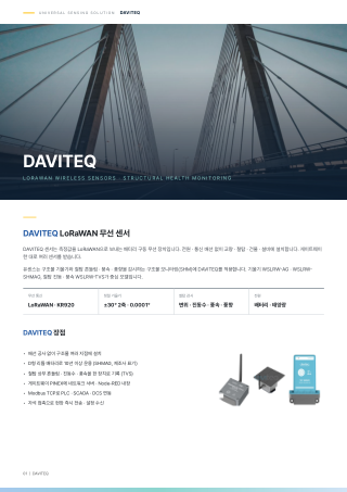 LoRaWAN 무선 센서 카탈로그 표지