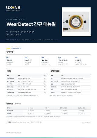 WearDetect 간편 매뉴얼 표지