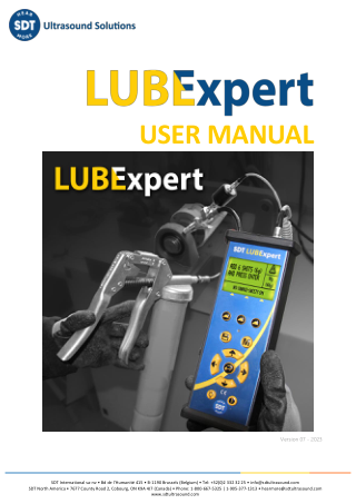 LUBExpert 사용자 매뉴얼 표지